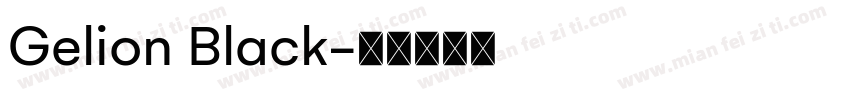 Gelion Black字体转换